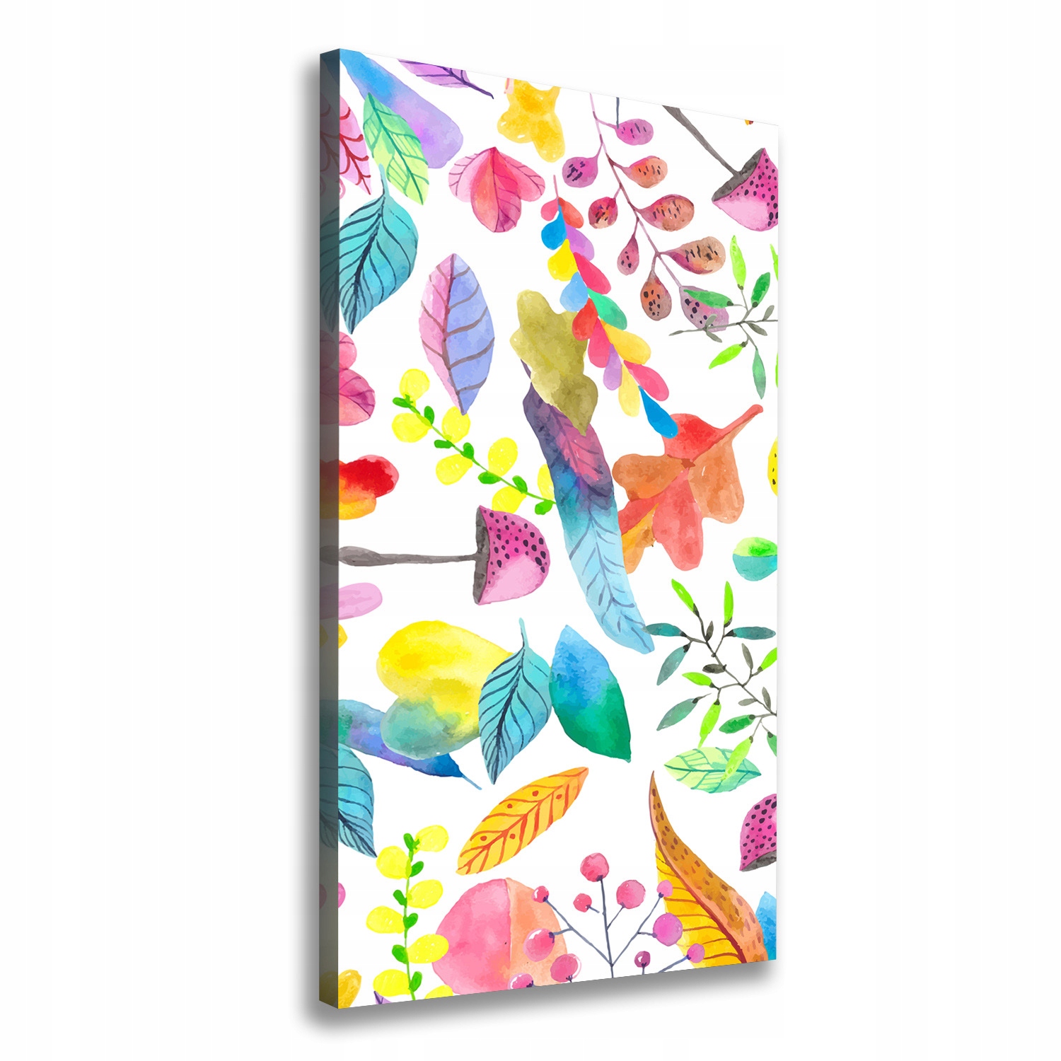 

Foto obraz na płótnie Liście i grzyby 60x120 cm