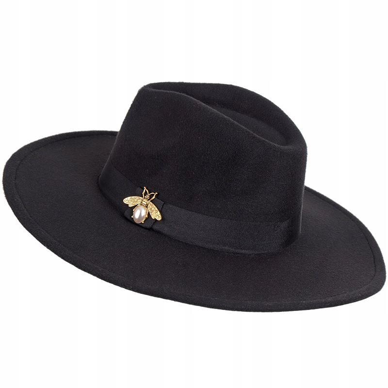 

Kapelusz filcowy damski z Kokardką czarny