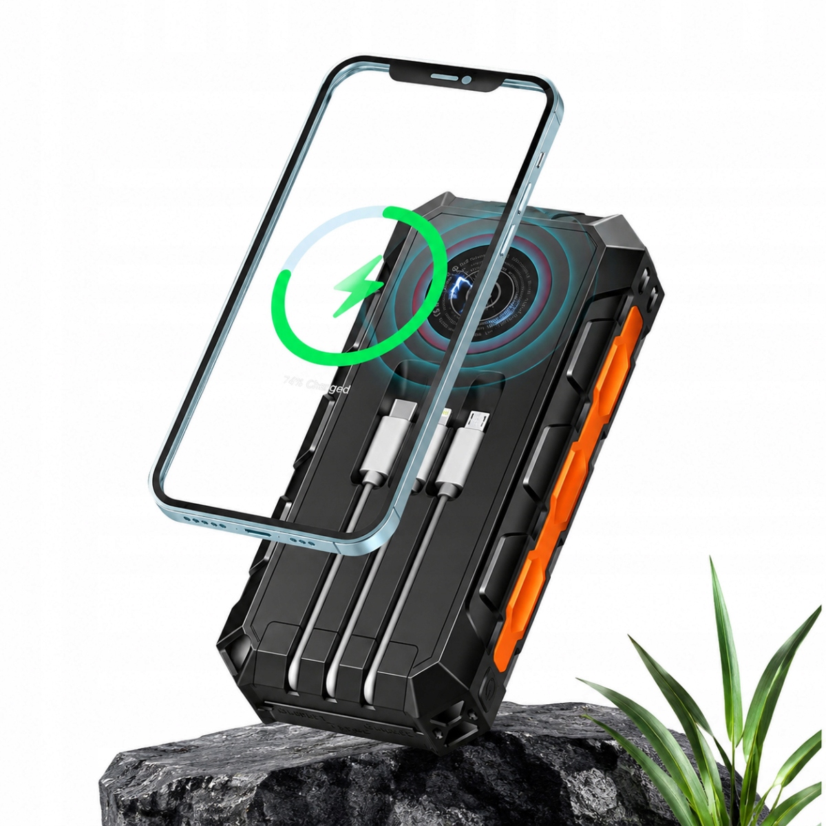 Duży Powerbank 52800 mAh Pd Z Latarką