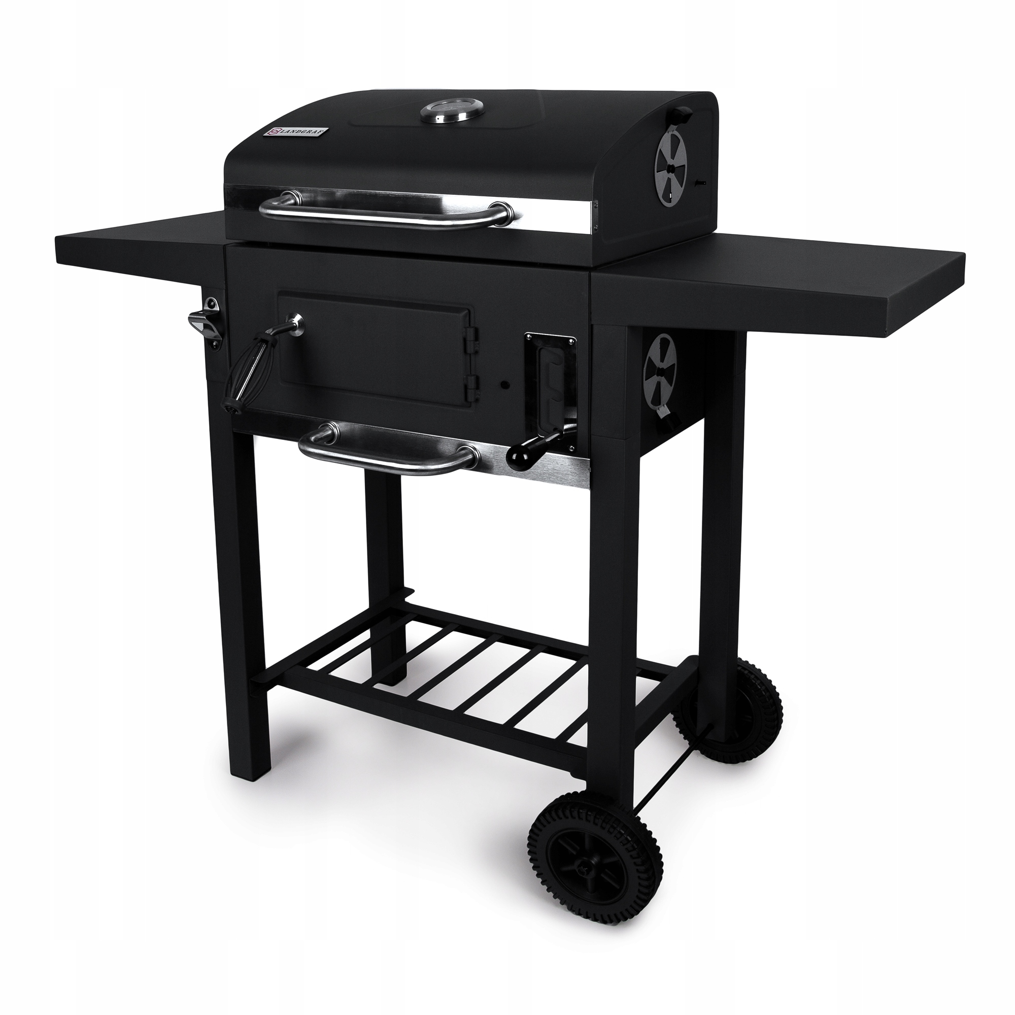 DUŻY GRILL OGRODOWY LANDGRAF + PÓŁKI + POPIELNIK Producent inny