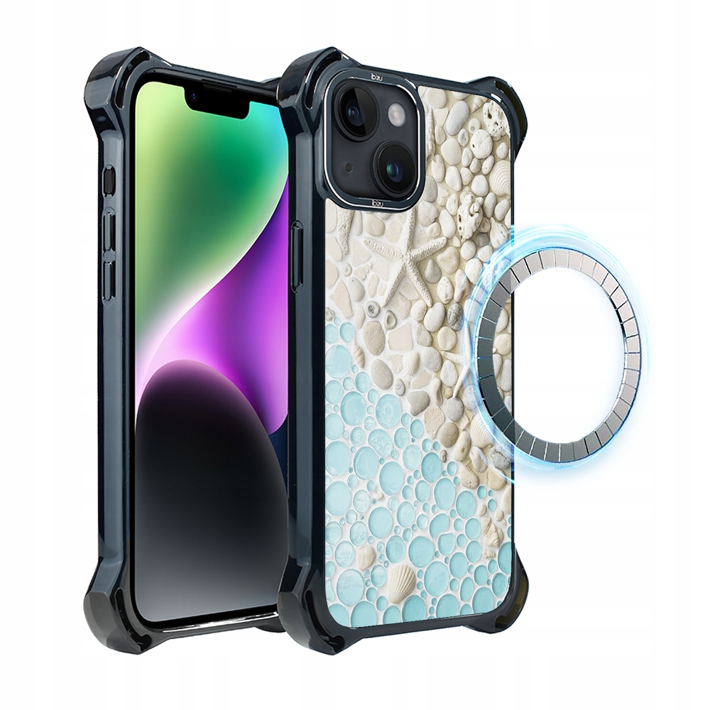 Pouzdro pro iPhone 14 Ibizu DropGuard Ultra s MagSafe, Rajská zátoka