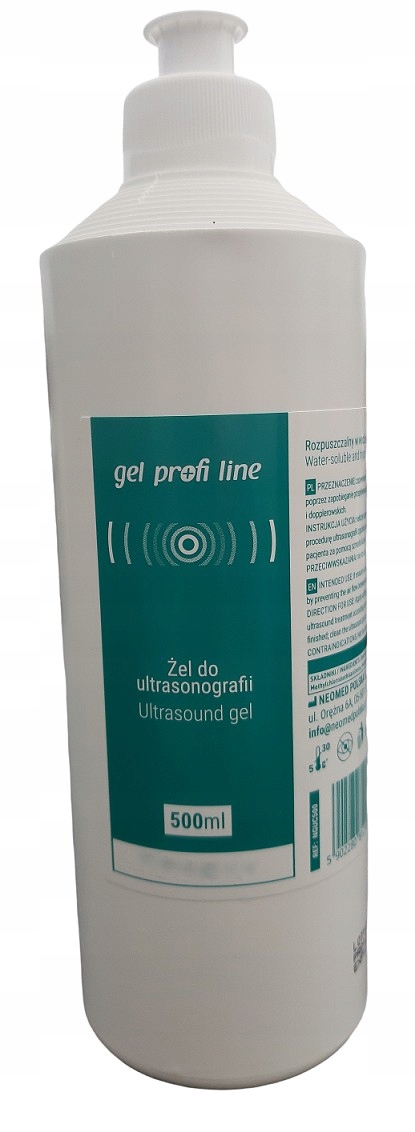 

Żel do Usg Ktg Ipl 500 ml przeźroczysty