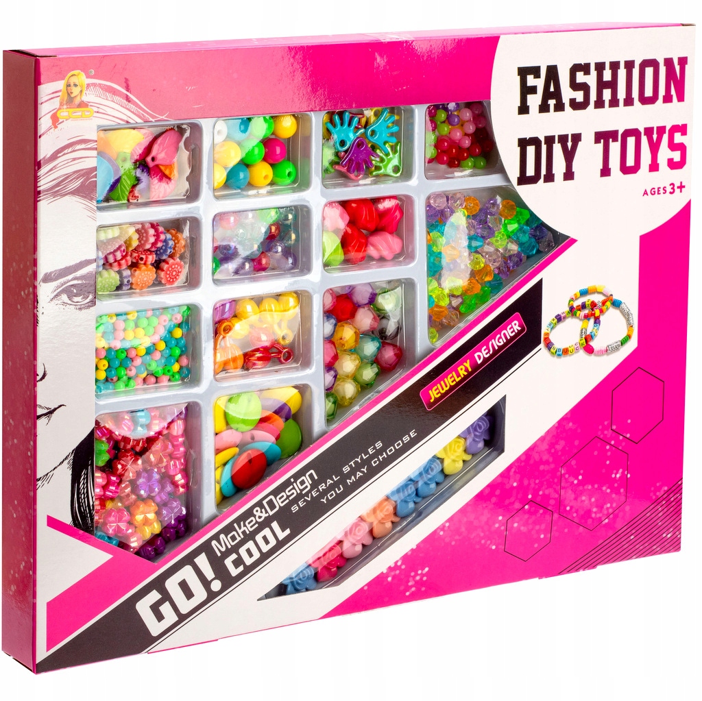 KORALIKI DO ROBIENIA BRANSOLETEK BIŻUTERII ZESTAW Bohater brak