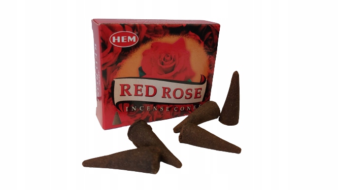 

Kadzidełka Stożkowe Red Rose Róża Hem 10 szt.
