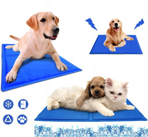 Levně Chladicí podložka pro psy, kočky, zvířata, skládací, gelová, XXL, 50x90 cm,