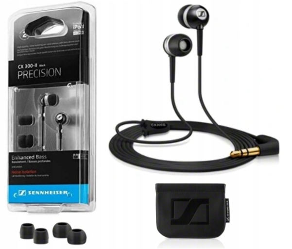 Słuchawki Dokanałowe Przewodowe Sennheiser CX 300-II Precision Czarne