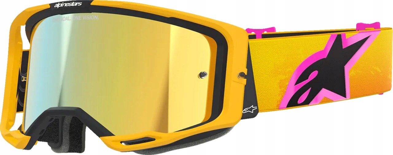 Okuliare Alpinestars Vision 8 Corp or/yel/pink mirror