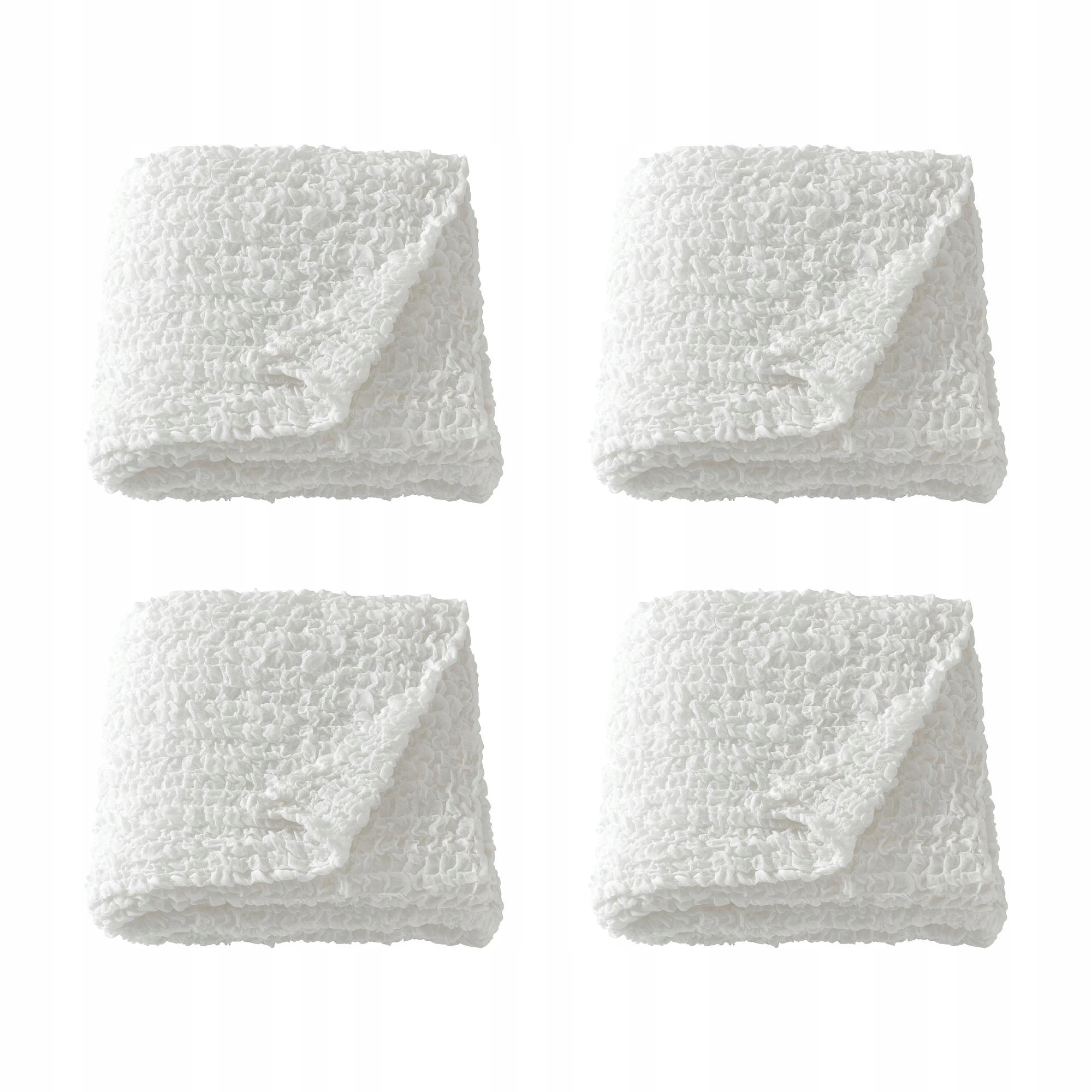 4 ks Ofelia Pled bílý 130 x 170 cm