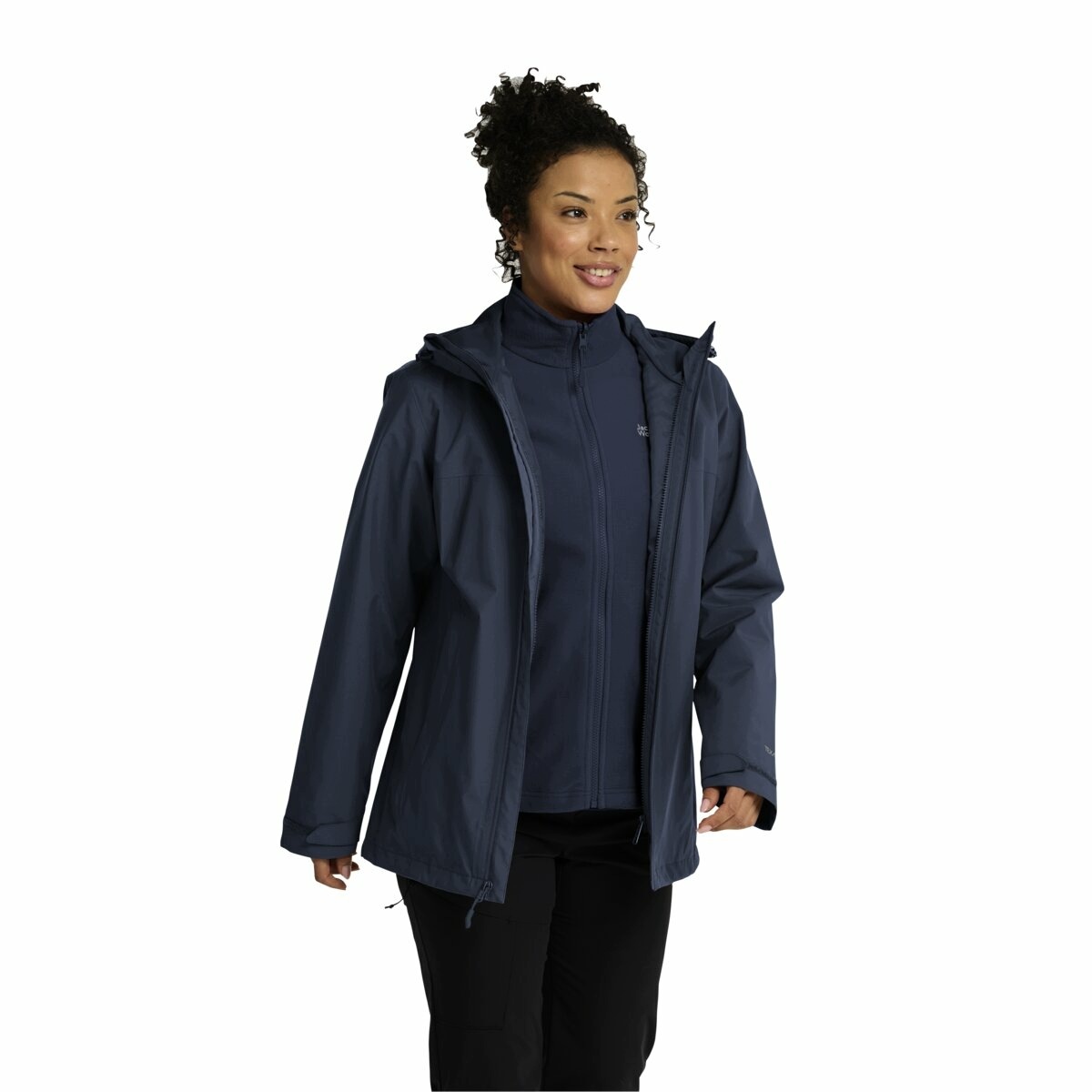 Damska kurtka 3w1 Jack Wolfskin Moonrise 2 3IN1 Jkt W midnight sky XL