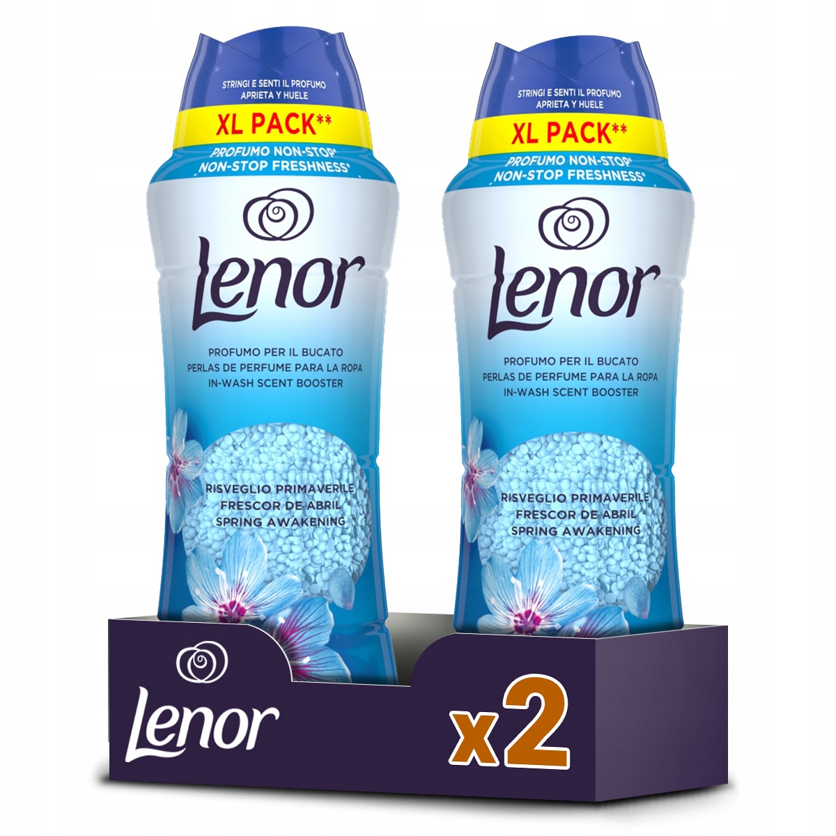 Levně Sada Lenor vonných perliček na praní Spring Awakening 2x495 g