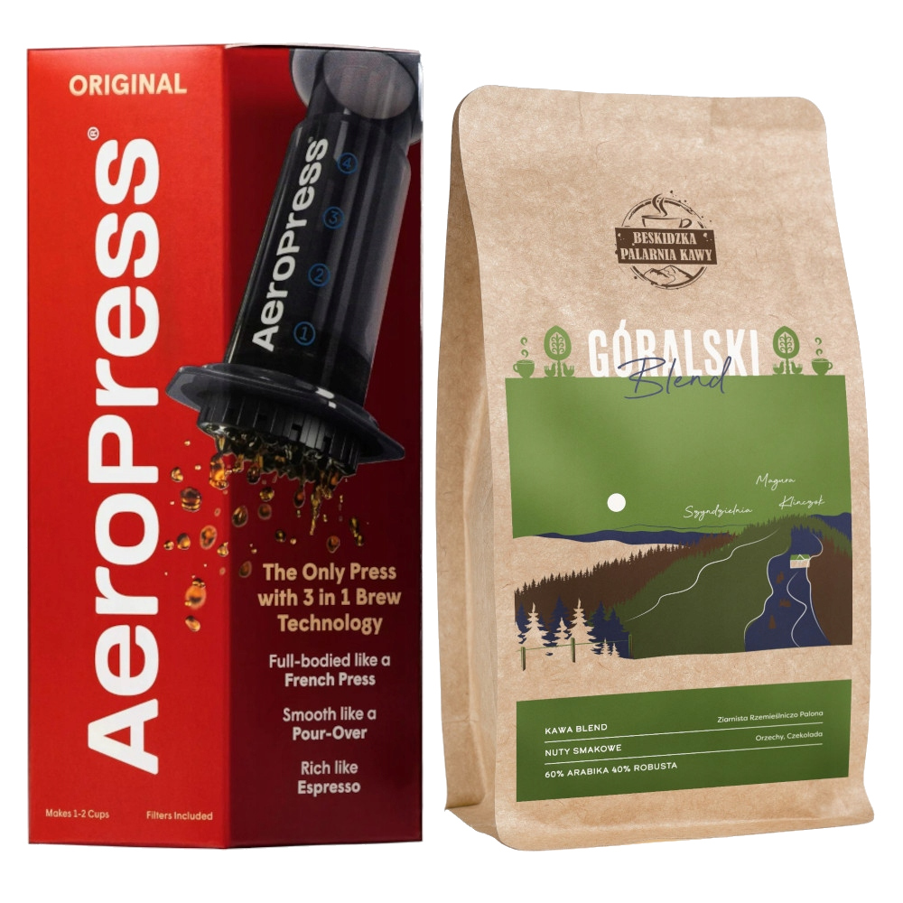 Aeropress Kávovar Káva Zrnková Horský Blend 250 g