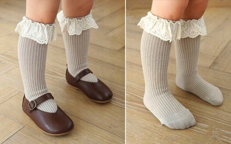 Podkolanówki skarpetki HAFTOWANE CHRZEST 80-86-92 Sezon jesienny letni wiosenny zimowy