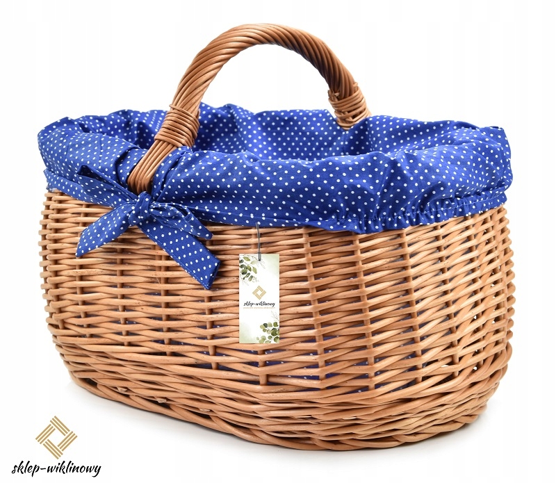 Polský Koš na houby Nákupní proutěný košík na nákupy Polská proutí