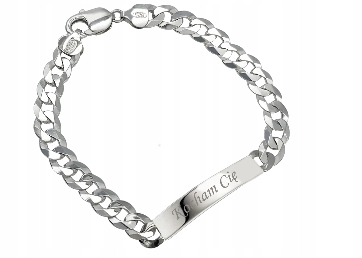 Stříbrný náramek pro muže pancíř, ryzost 925