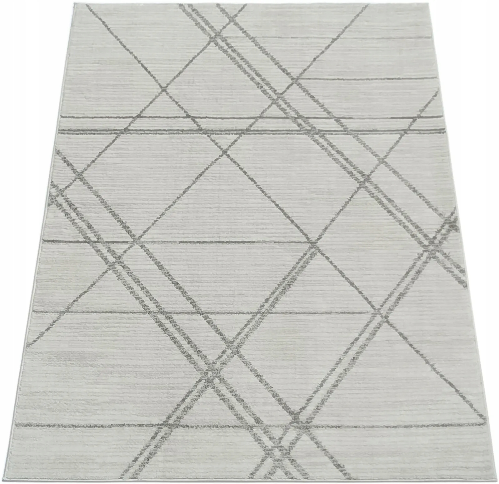 Koberec 60x100 Krémový Moderní Měkký Do Obývacího Pokoje Ložnice Geometrický