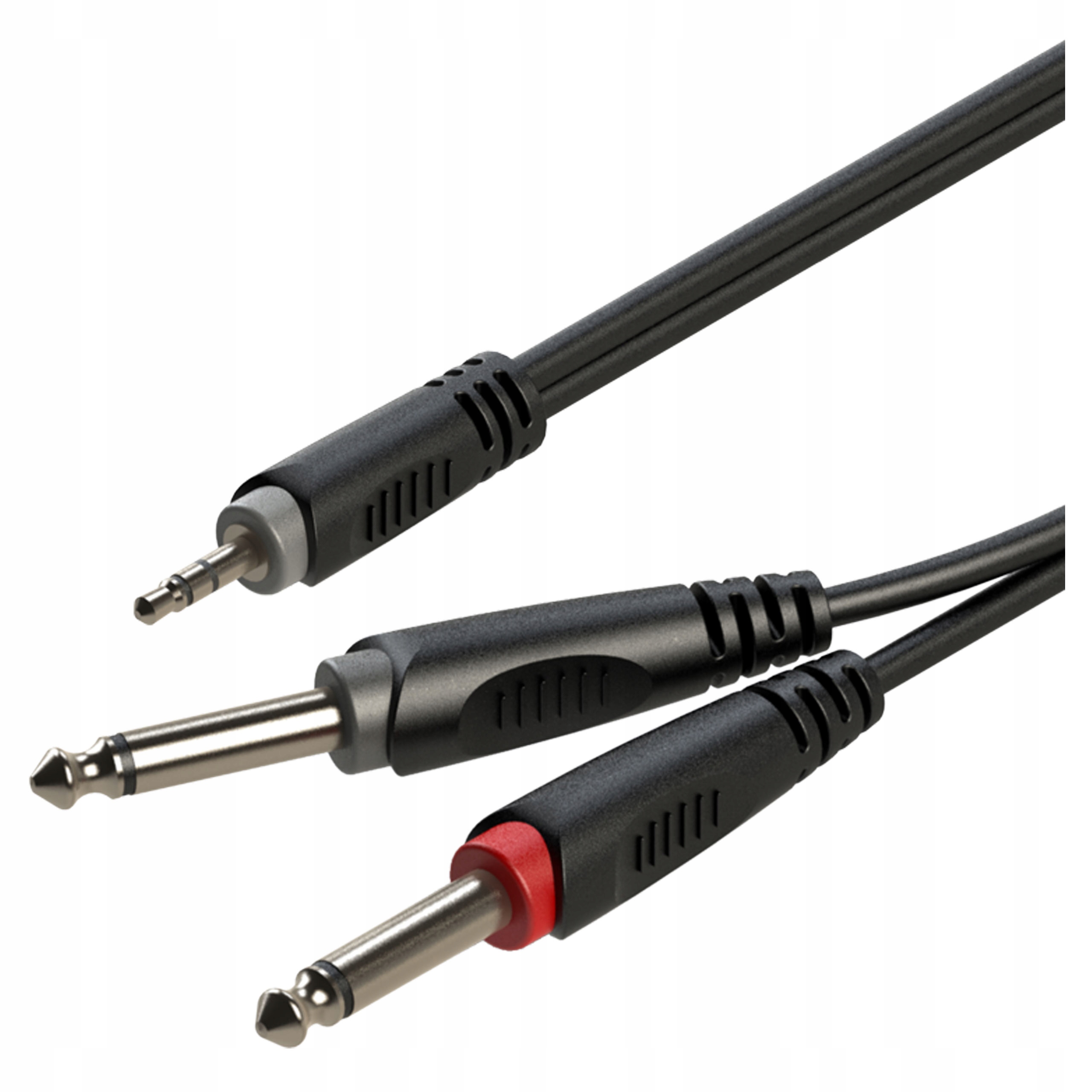 

Kabel Audio Jack 3,5 mm 2x6,3 Roxtone RAYC130L1 1m