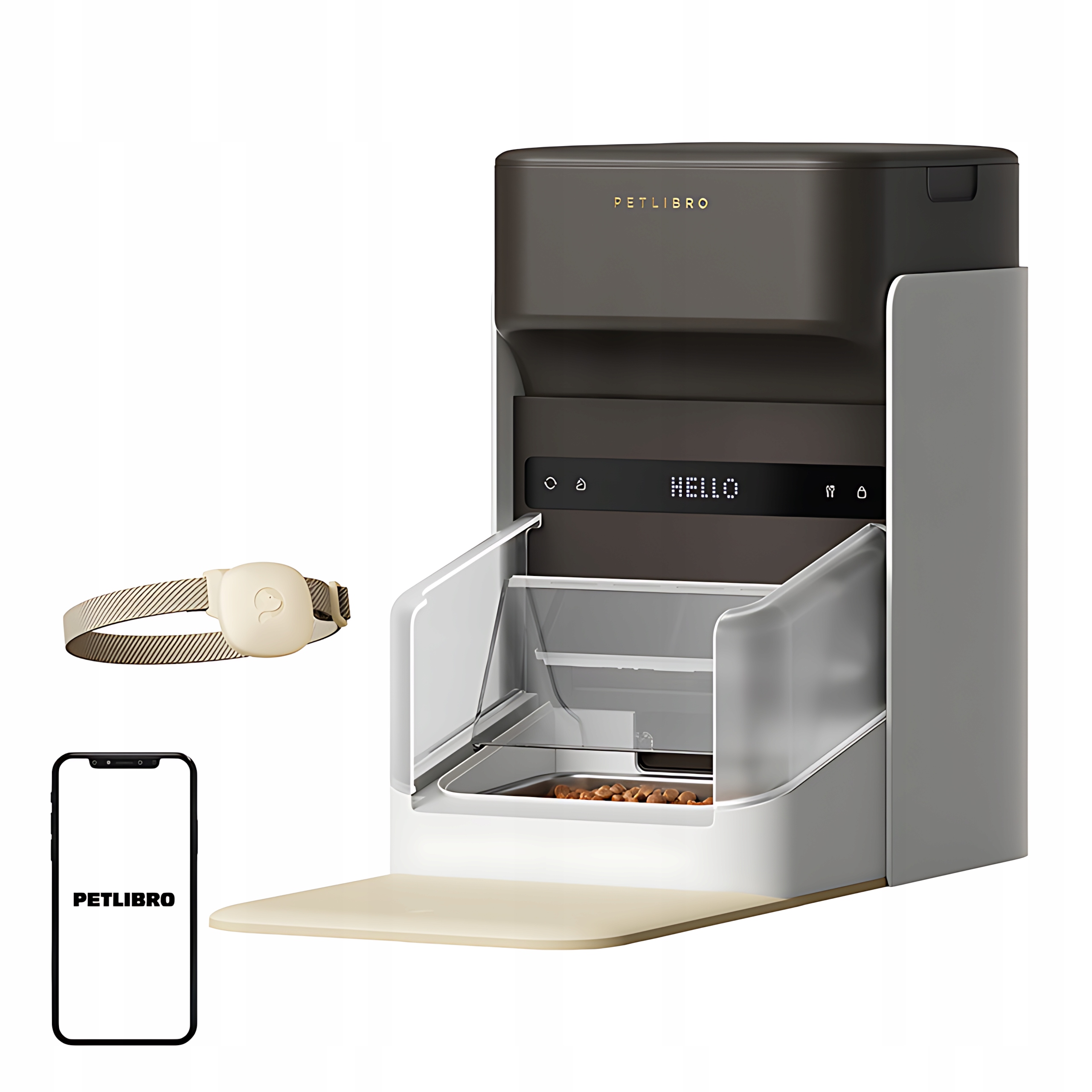 Levně Petlibro Inteligentní automatický Dávkovač krmiva Rfid s obojkem 3L