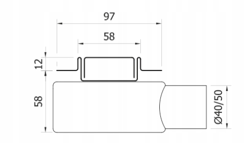 Wiper odpływ liniowy Pure New Premium Slim 90 cm Szerokość produktu 5.8 cm