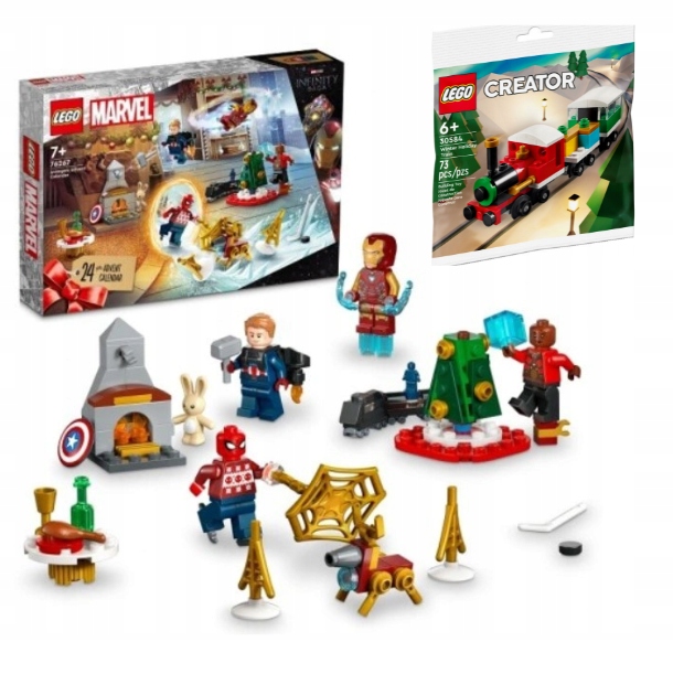 LEGO AVENGERS KALENDARZ ADWENTOWY 2023 PREZENT ŚWIĄTECZNY ZESTAW 76267