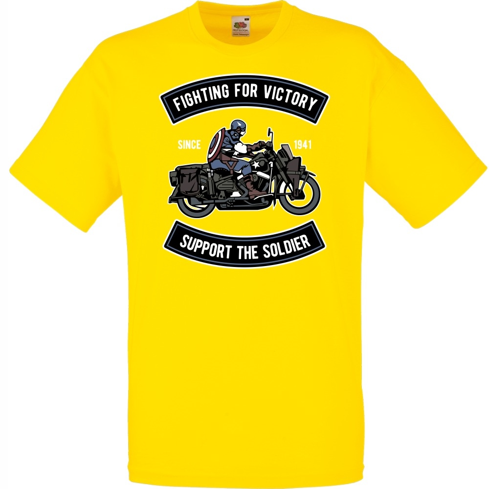 

Koszulka motor motocyklista wojsko S żółta jaskraw