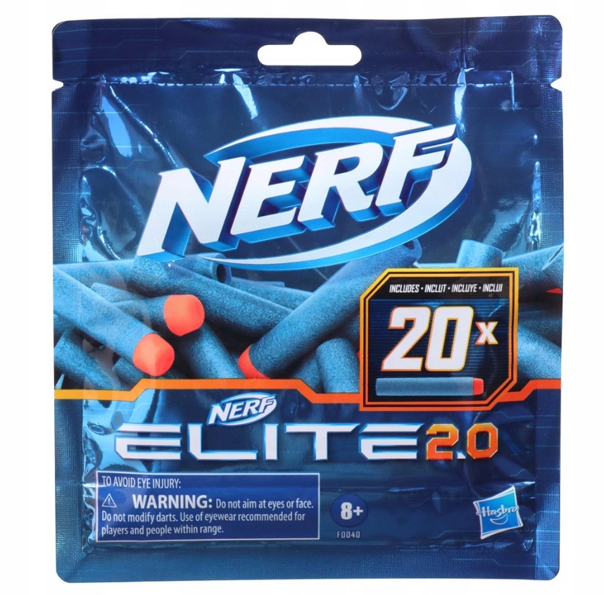 STRZAŁKI NERF ELITE 2.0 ORYGINALNE N-STRIKE ZESTAW 20 SZT STRZAŁEK Marka Hasbro