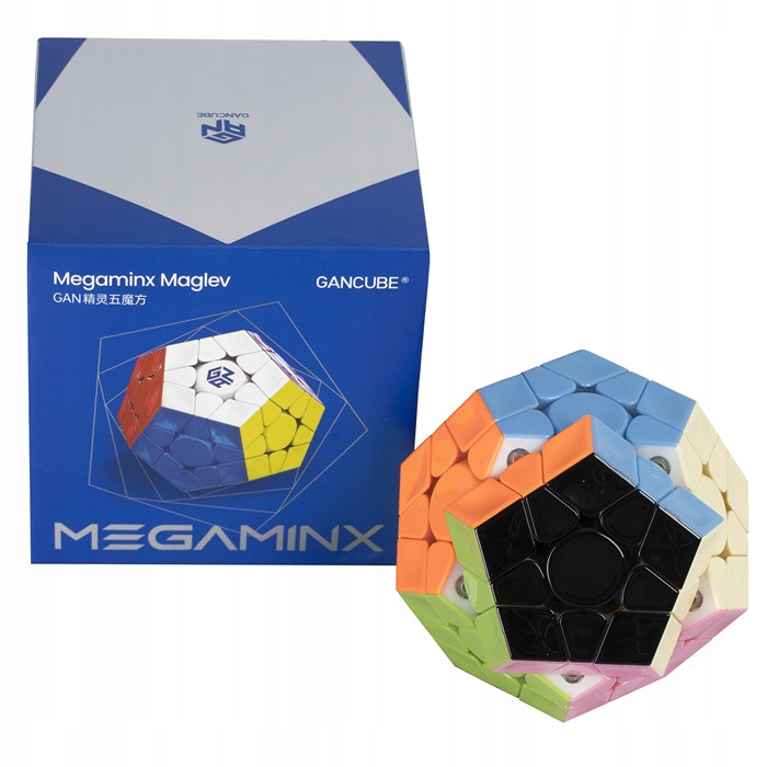 Kostka logiczna Gan Megaminx V2 MagLev Black Uv