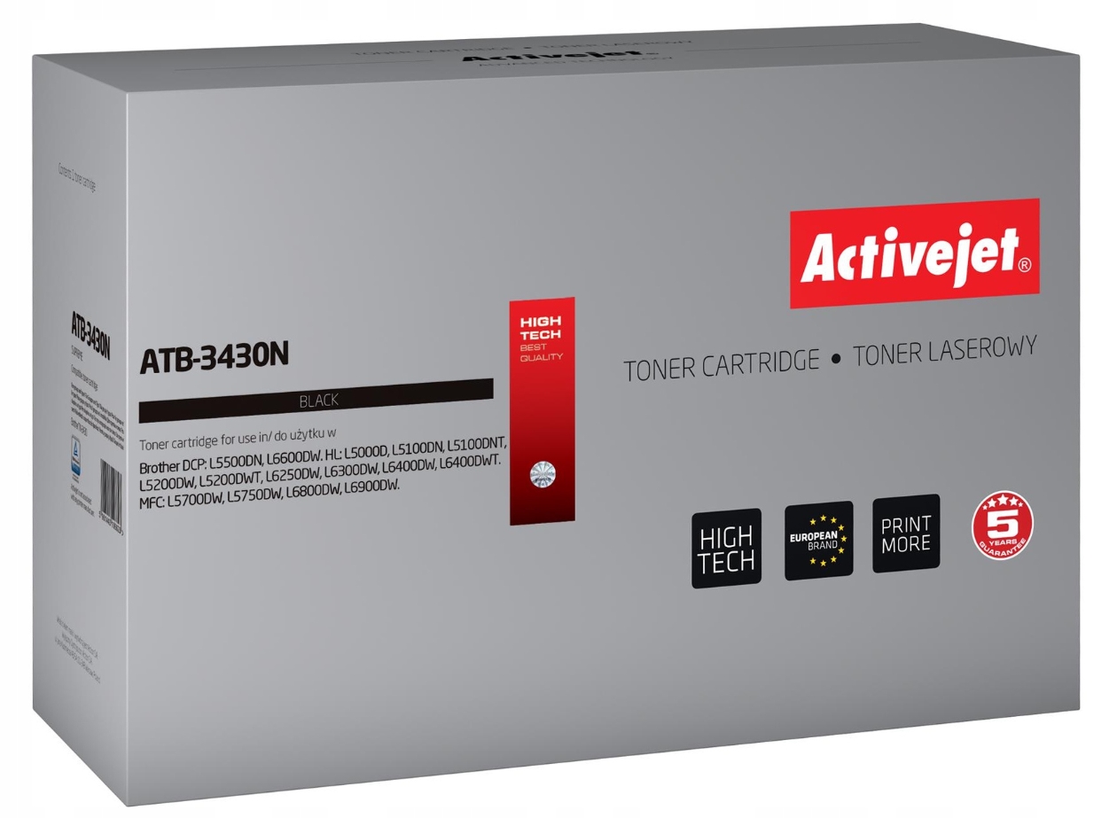 Toner ActiveJet Brother ATB-3430N TN-3430 3000 stran černý