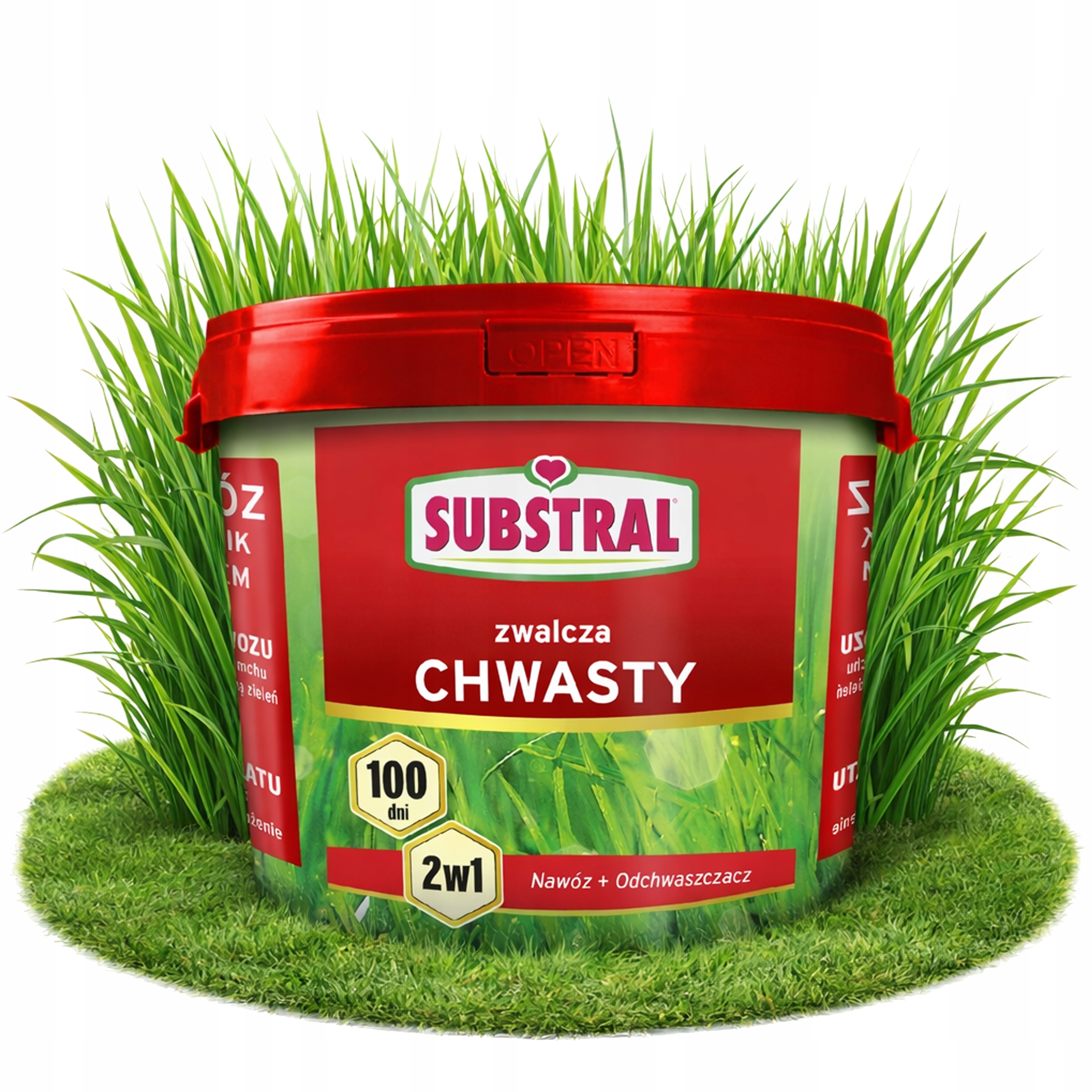 Nawóz do trawnika odchwaszczacz 100 dni 2w1 Substral 5kg zwalcza chwasty