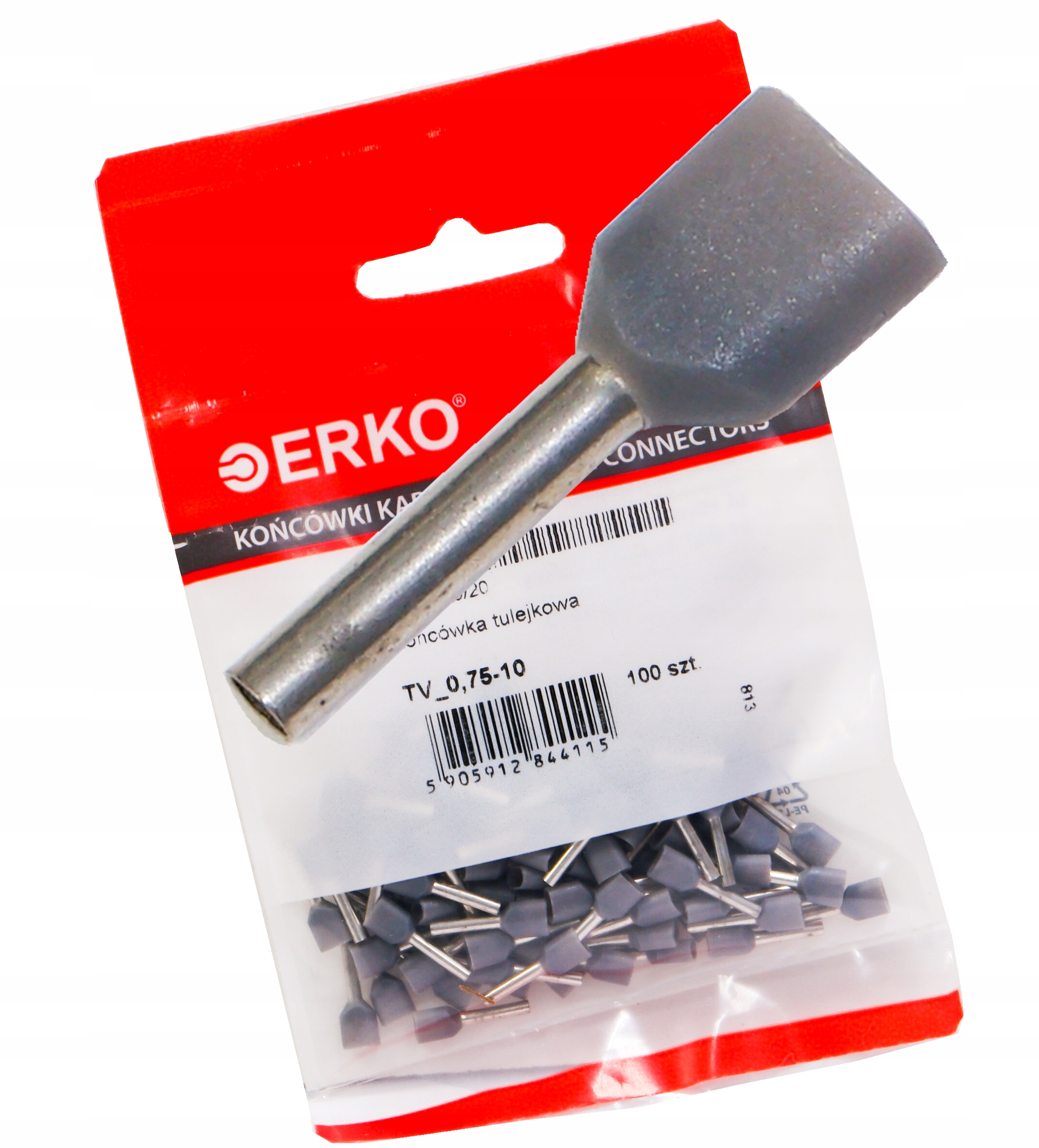 

Tulejka izolowana kablowa Tv 2x0,75-10 Erko 100szt