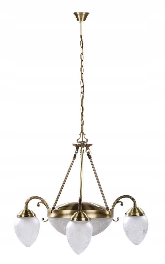 Rabalux Annabella Salónový luster 5x60W IP20 Bronz Sklo Kov