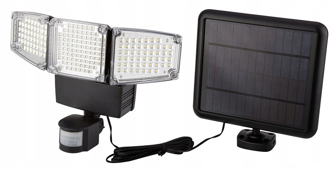 Lampa solarna ścienna potrójna LED SOLUTIONS