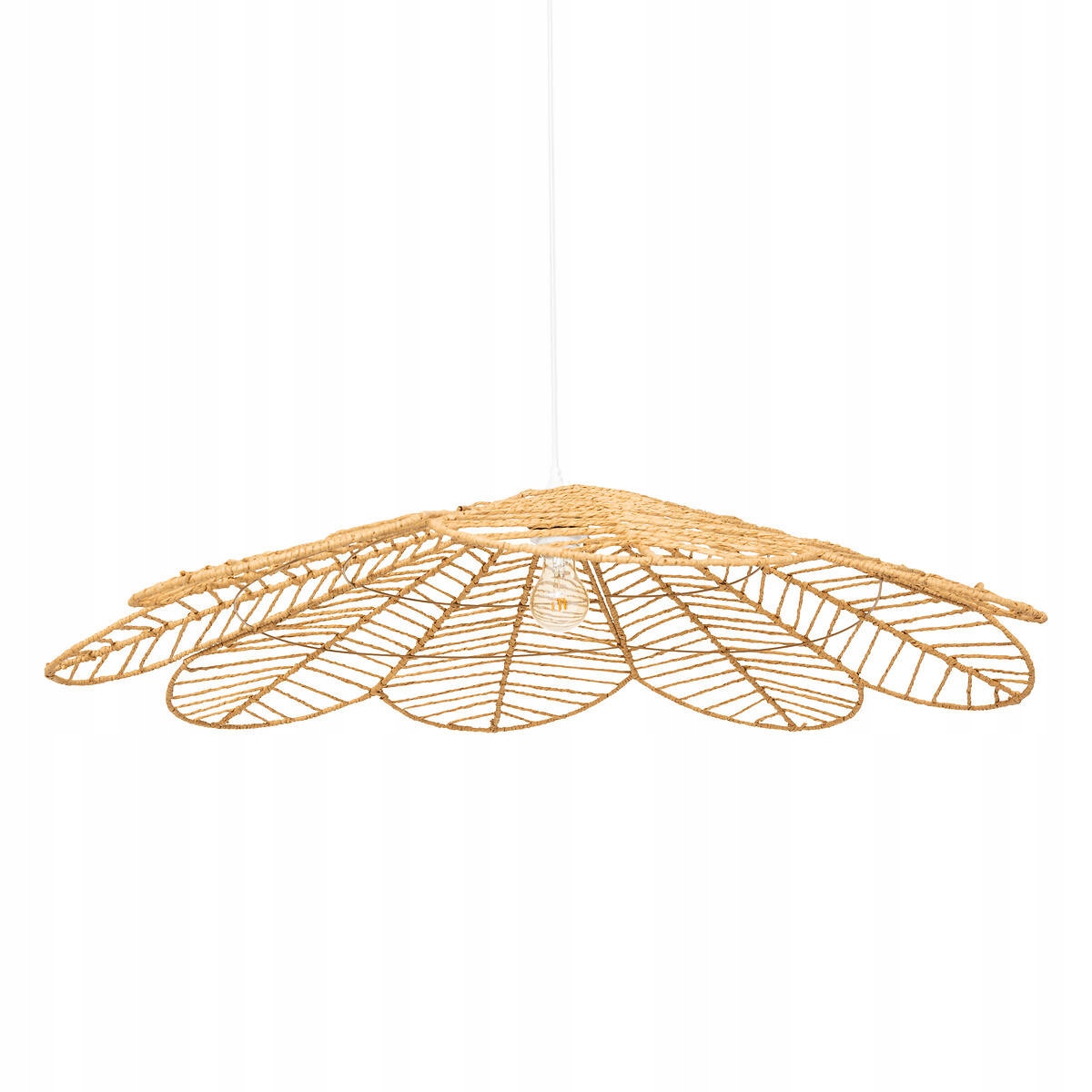 Lampa Kvet závesná stropná béžová Ø 98 cm Do Obývačky Spálne
