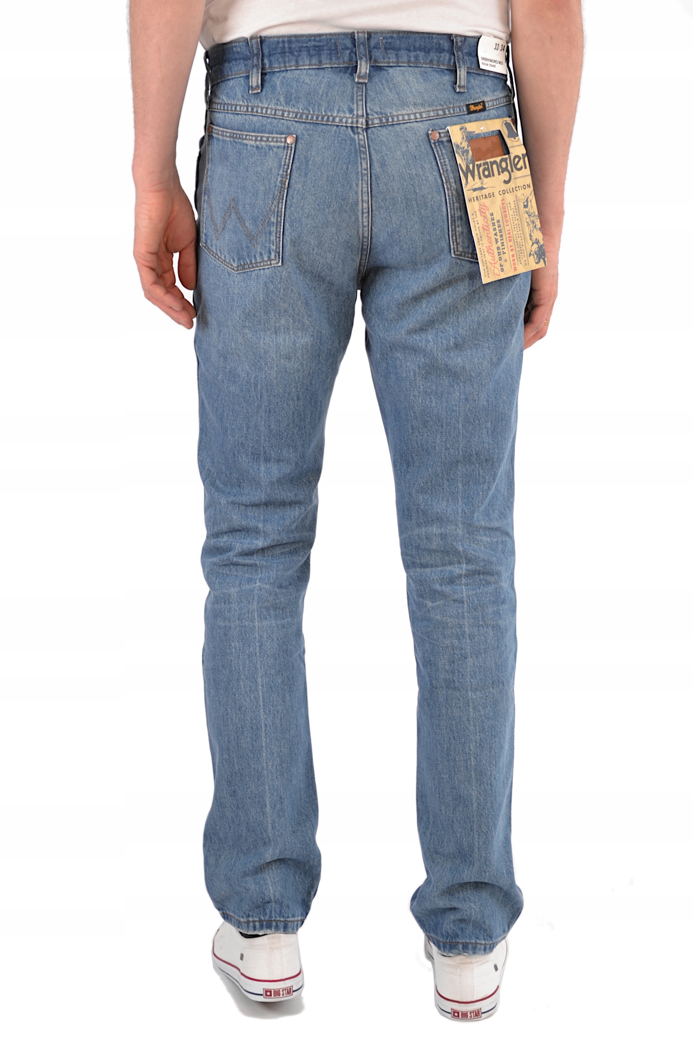 WRANGLER GREENSBORO 803 FADED BLUE JEANSY W46 L34 Model Greensboro 803