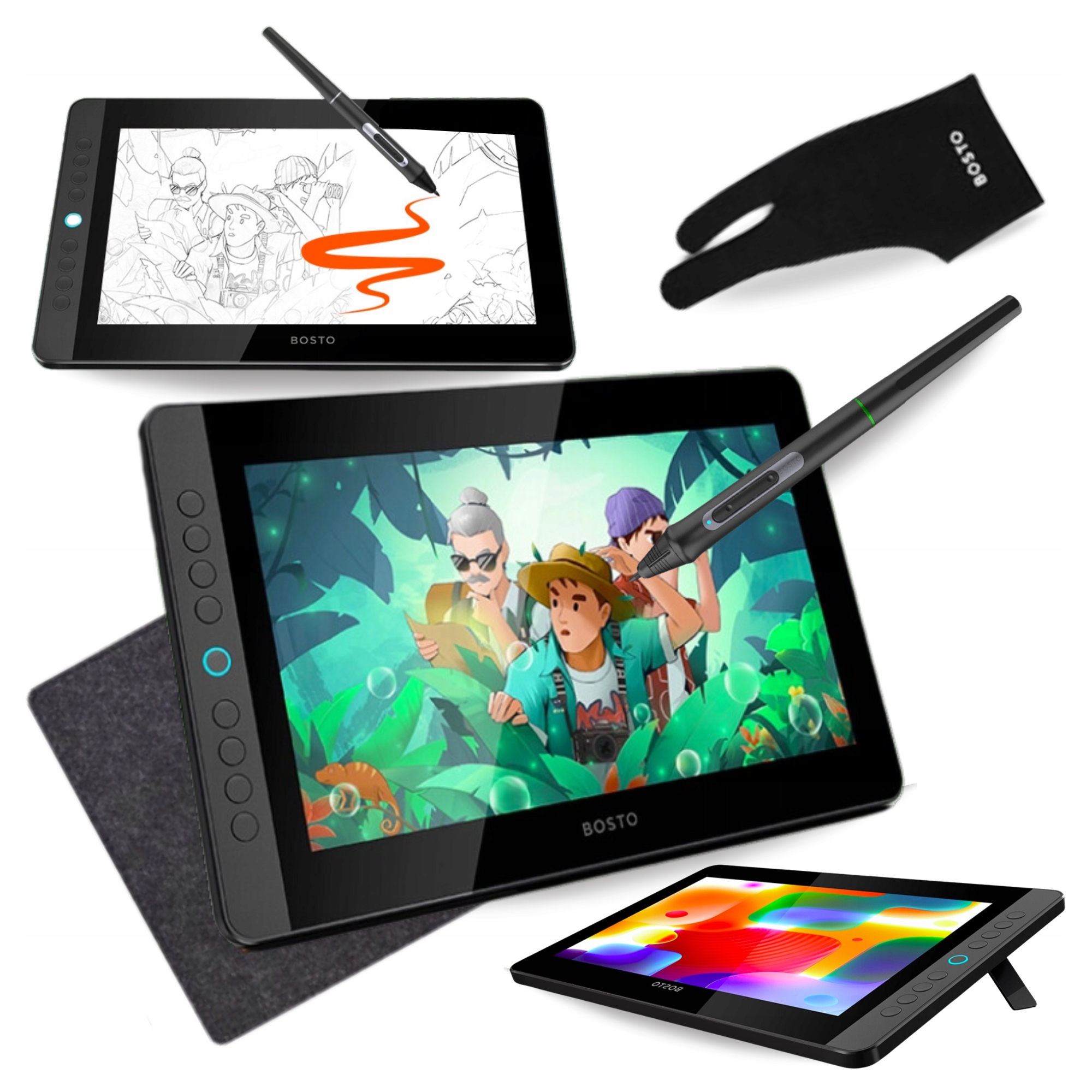 Bosto 12HDK Profesionální tablet s tlačítky a 11.6'' LCD displejem