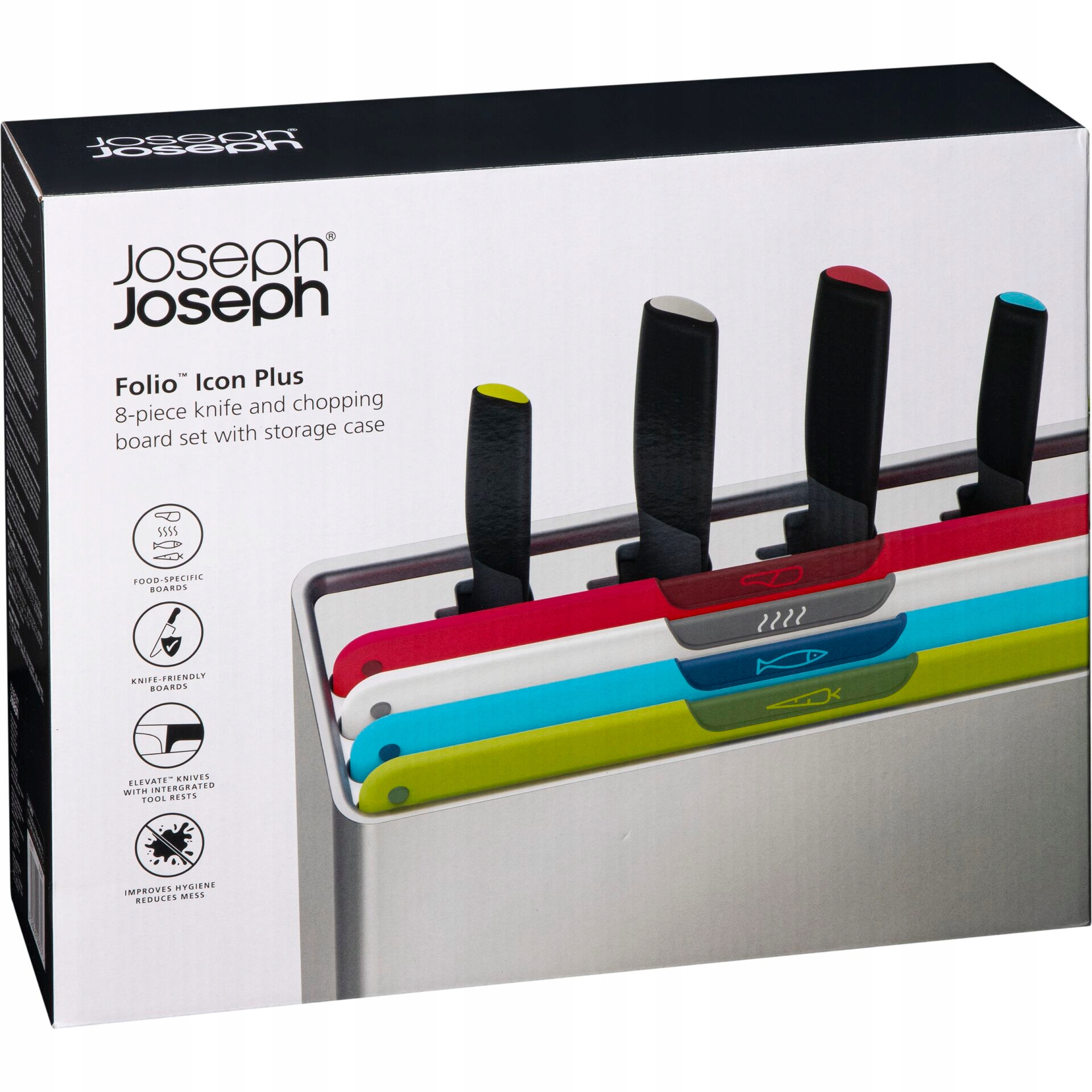 Joseph Joseph Folio Icon Plus 8-dielna sada nožov a dosiek pre kr.