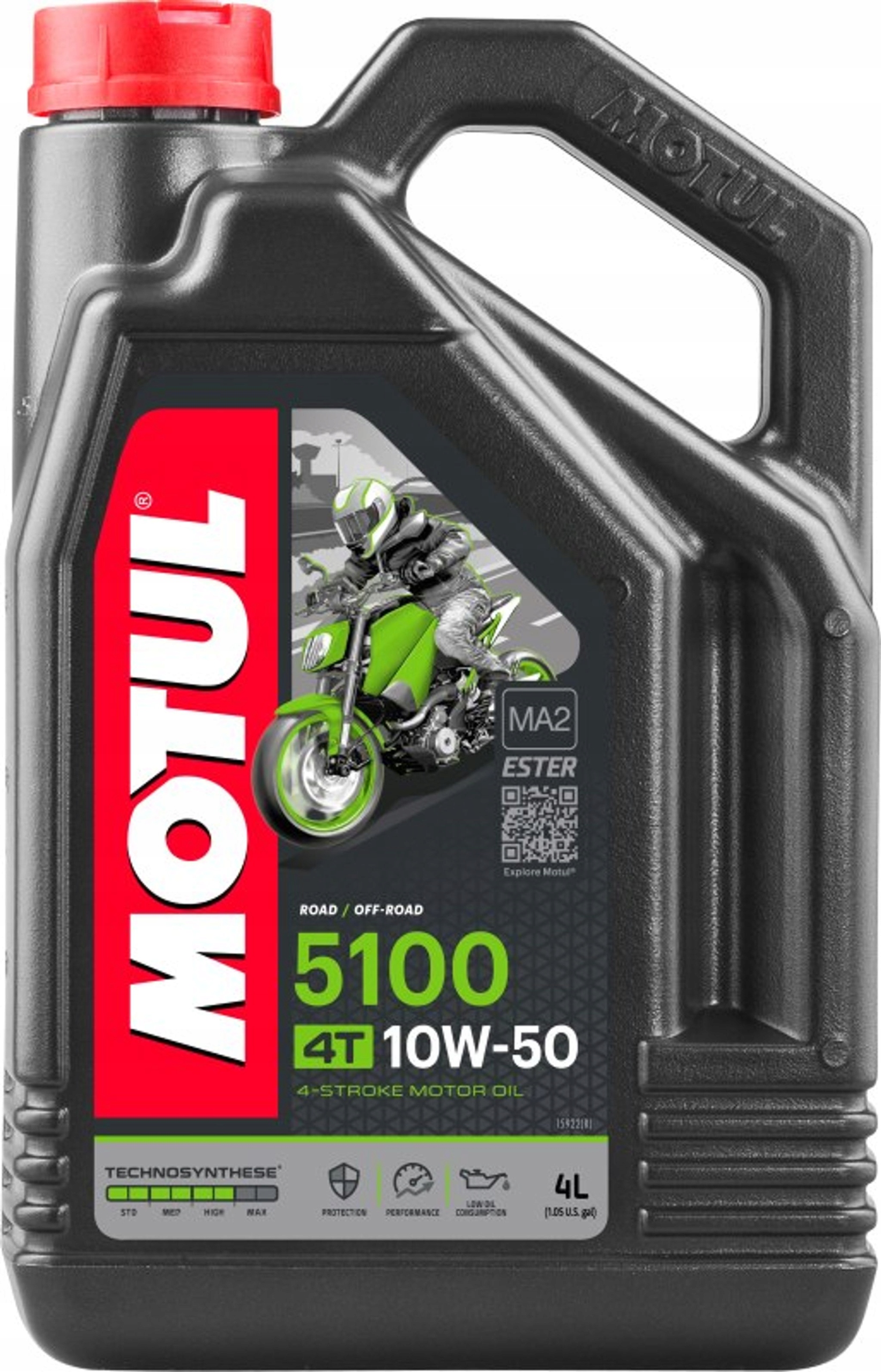 Olej Motul 10W50 4L 5100 4T Motocykle 10W50 5100 4T 4L Motul