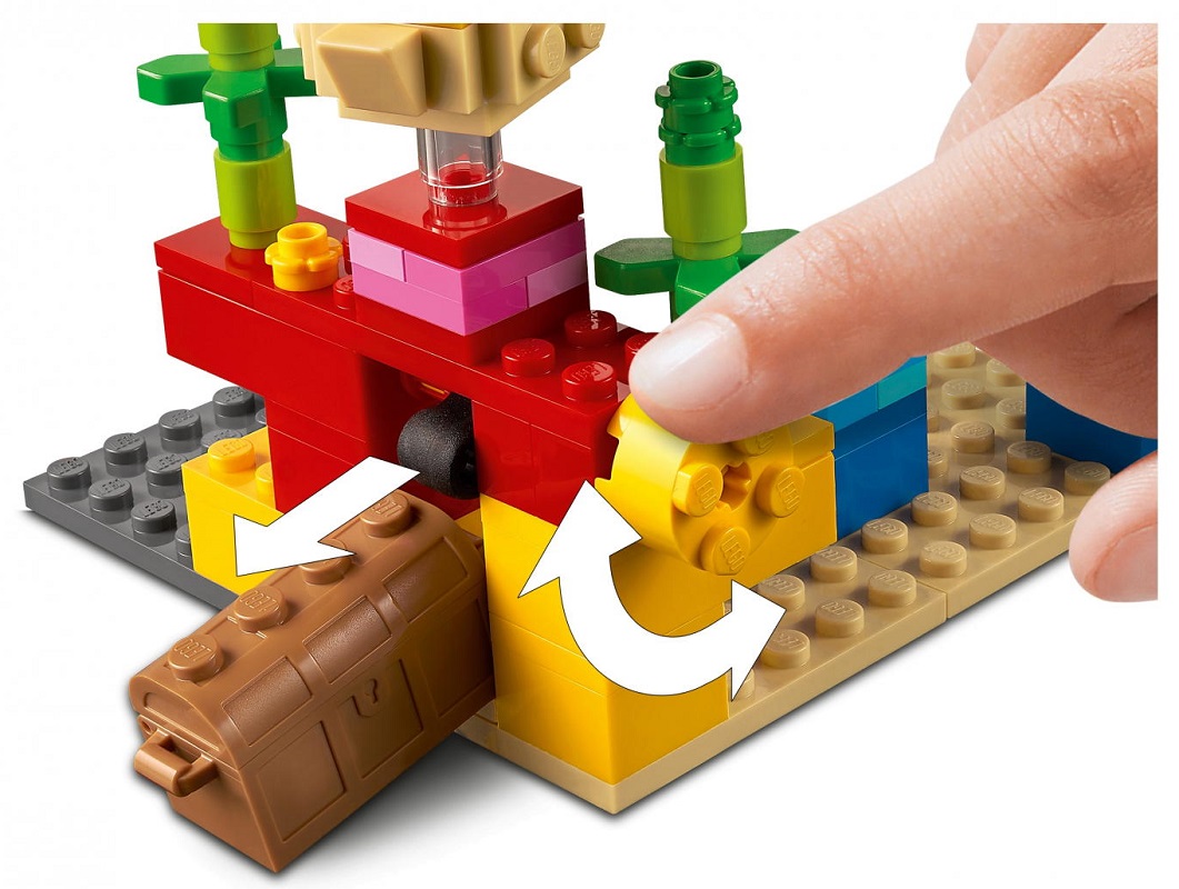 LEGO MINECRAFT 21164 Rafa Koralowa Skarb Skrzynia Bohater Minecraft