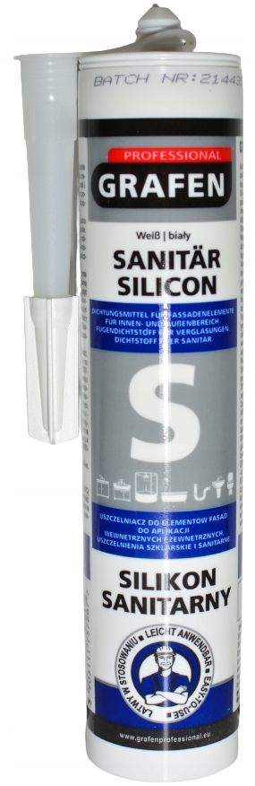 

Grafen silikon sanitarny biały Stop Pleśni