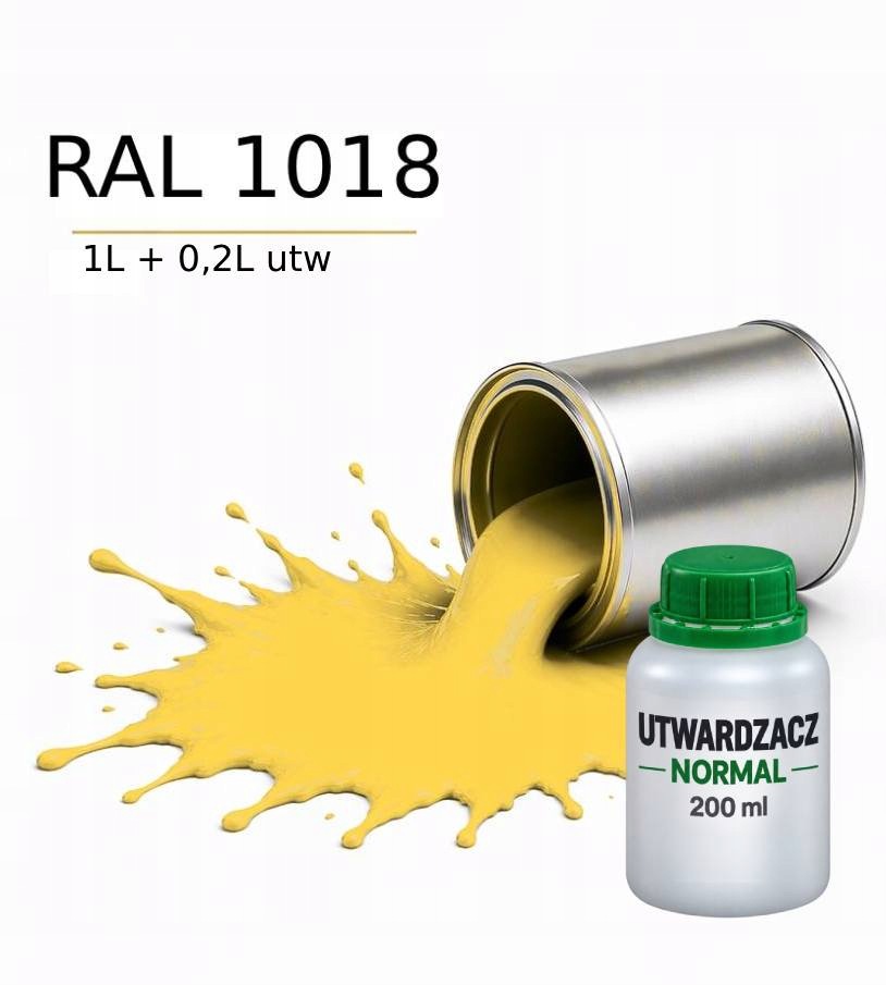 Valspar Ral 1018 Barva Dtm Základní Nátěr Polyuretanová 2K Polomat 1L Utw. 0