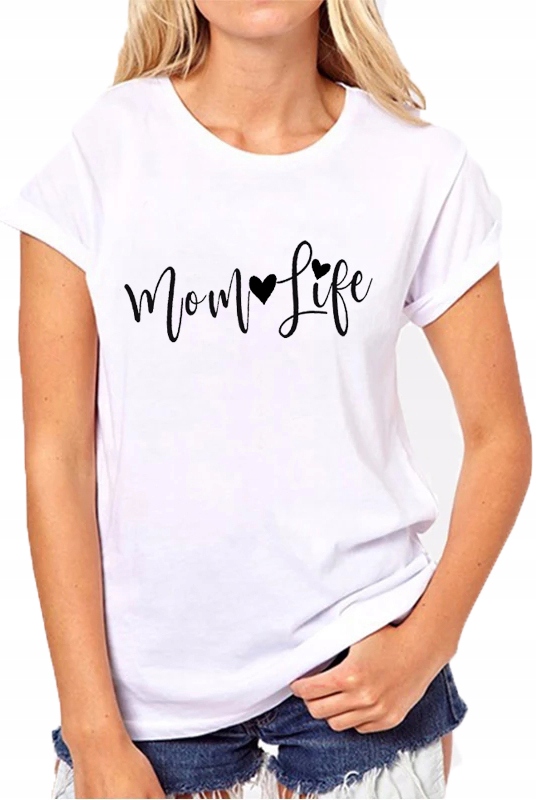 

Koszulka T-Shirt z Nadrukiem dla Mamy Mama M