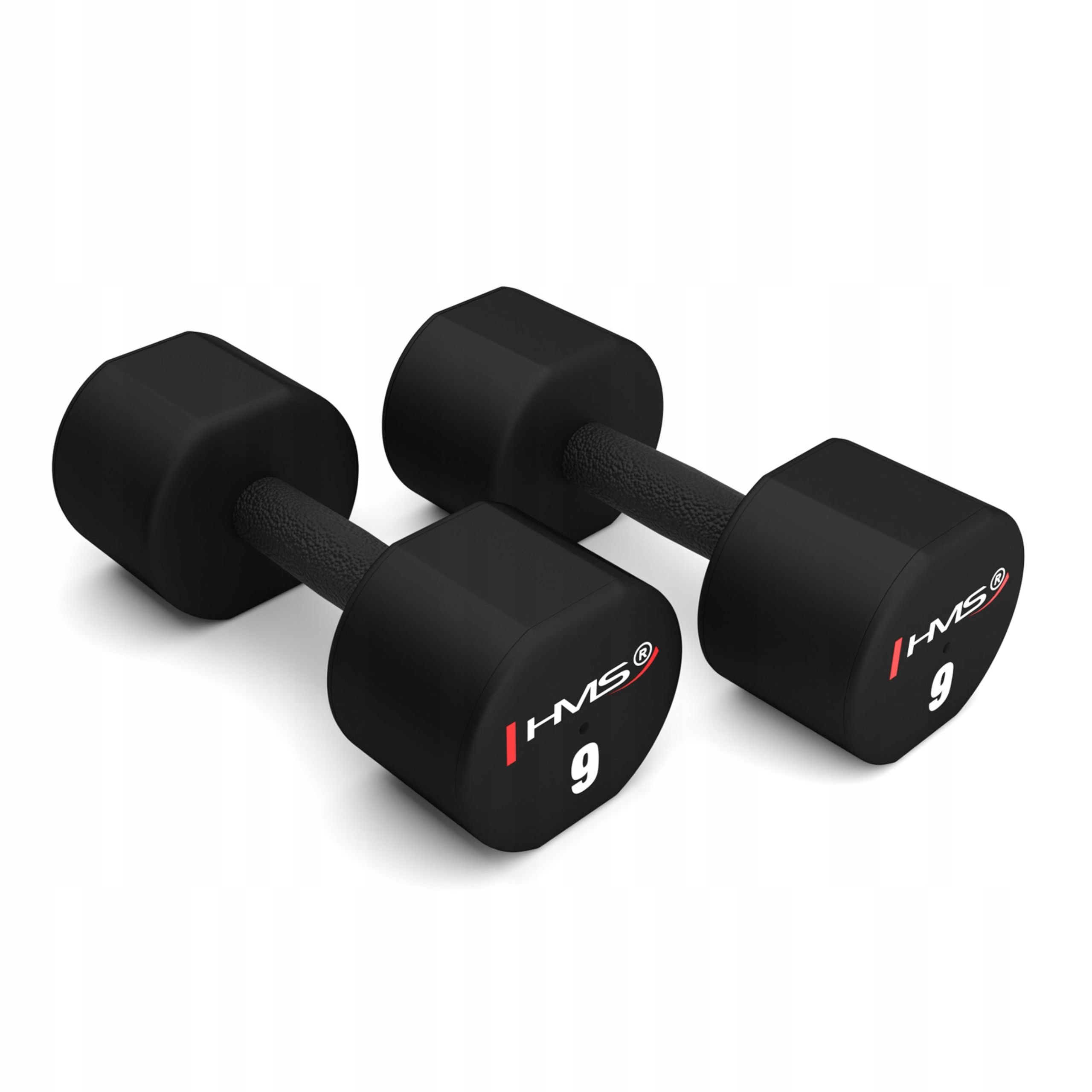 Potažené/pogumované činky Hms 2x 9 kg pro posilování a trénink