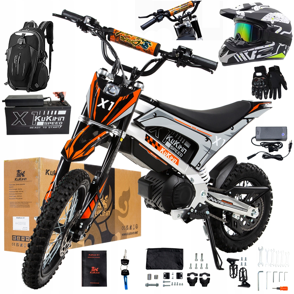 Kukirin X1 2026 Nové terénní elektrické vozidlo 2000W50KM/H 48V20.8Ah 14''