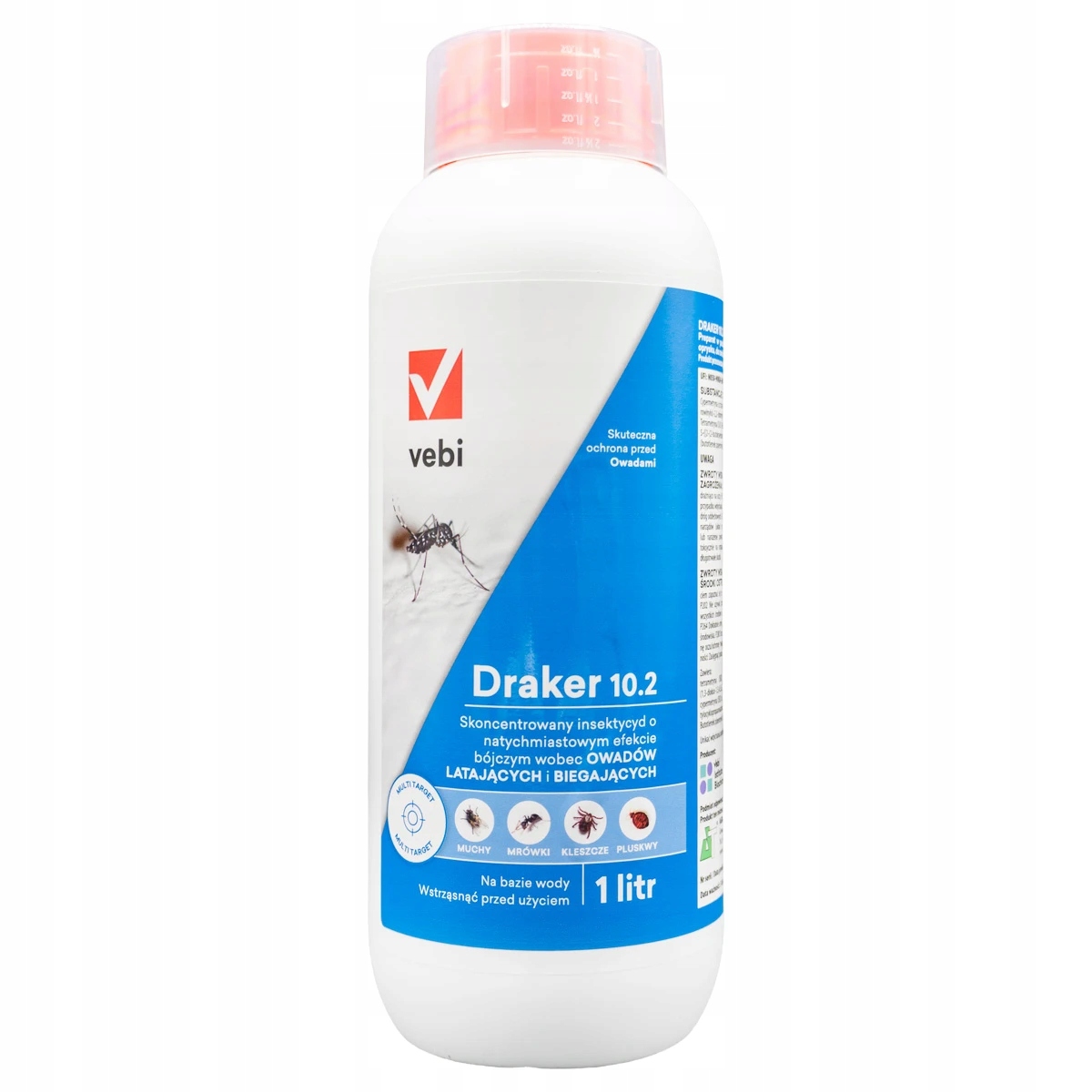 Preparat Owadobójczy Na Muchy Pluskwy Kleszcze Pchły Komary Draker 10.2 1L