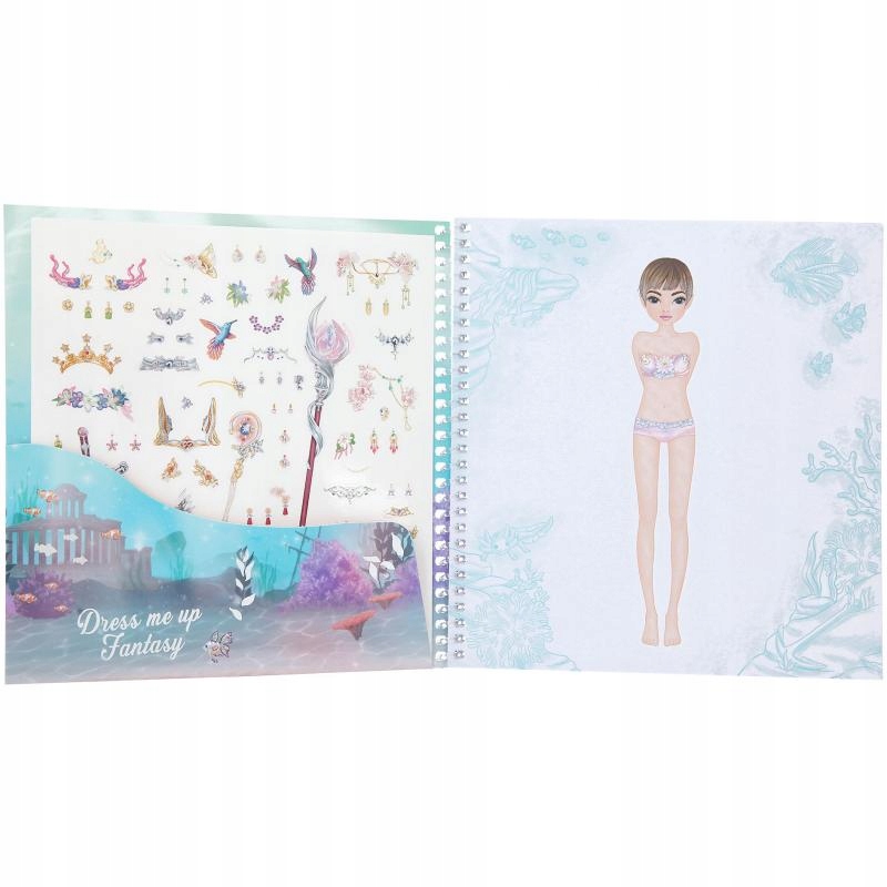 Libro De Pegatinas Dress Me Up Summer Feeling – 24 Páginas Con 7 Hojas De Calcomanías Para Vestir Modelos, Desde 6 Años