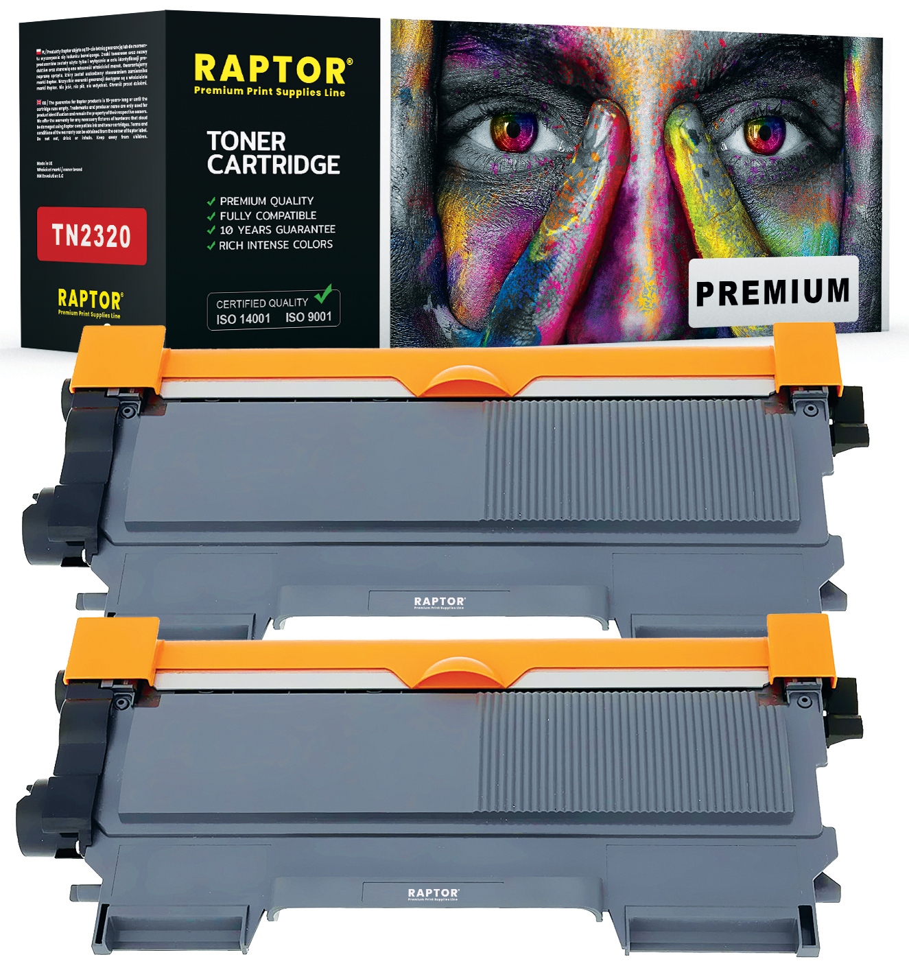 

2x Toner do Brother DCP-L2520DW MFC-L2700DW TN2320