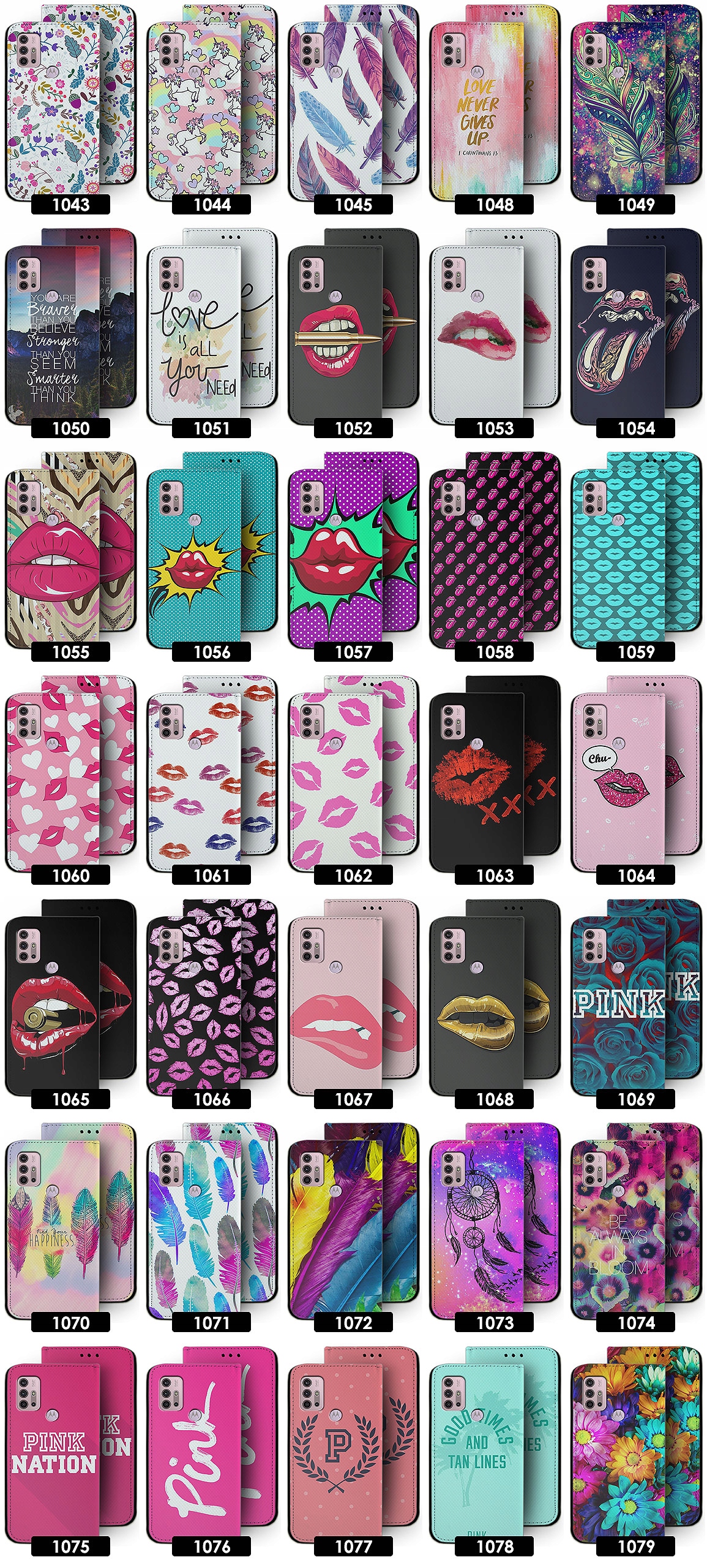 ETUI NAJŁADNIEJSZE DO MOTOROLA MOTO G10 G30 WZORY Kod producenta Pokrowiec Magnes Magnet Case Telefonu