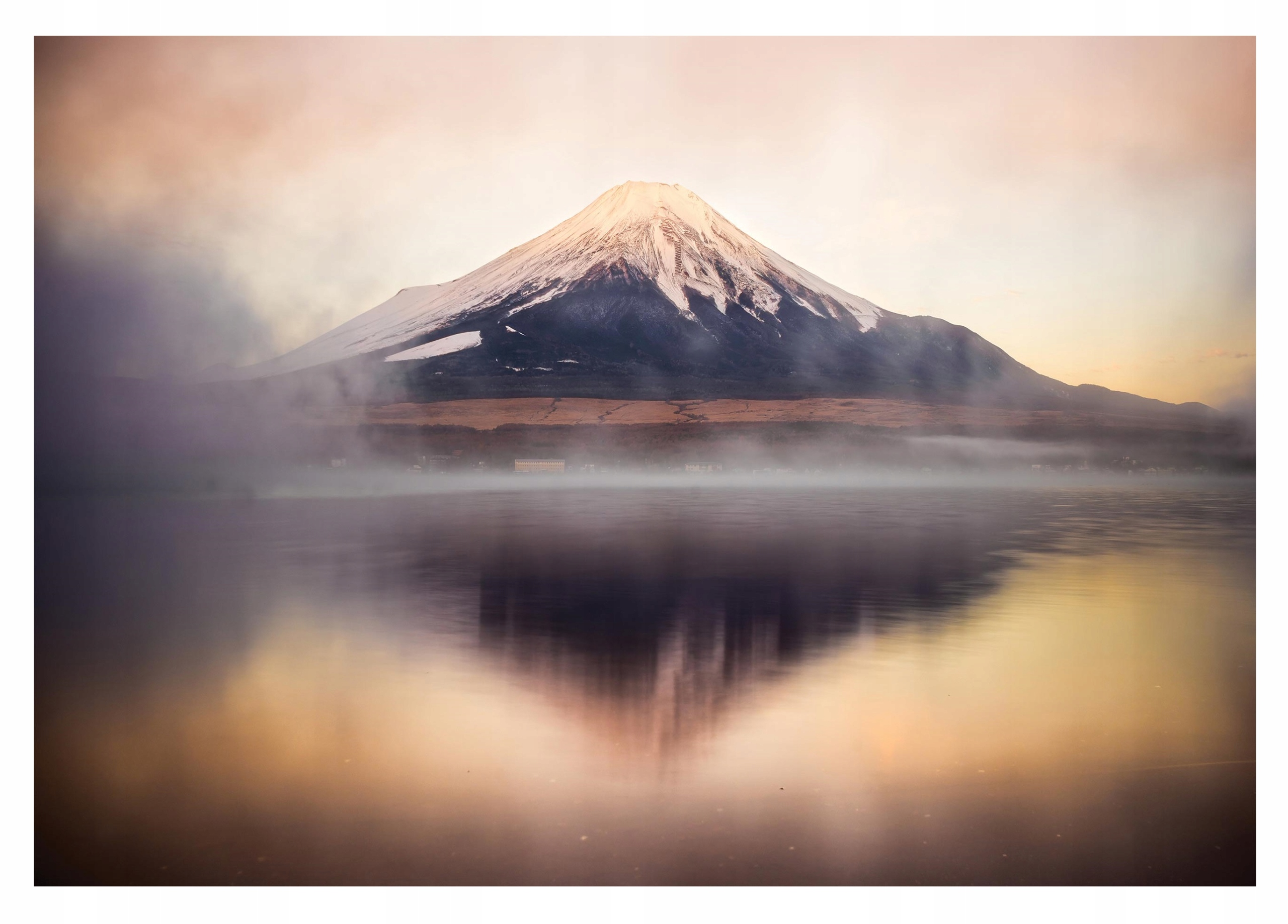 Hory V Mlze Fototapeta Jezero Příroda 368x254