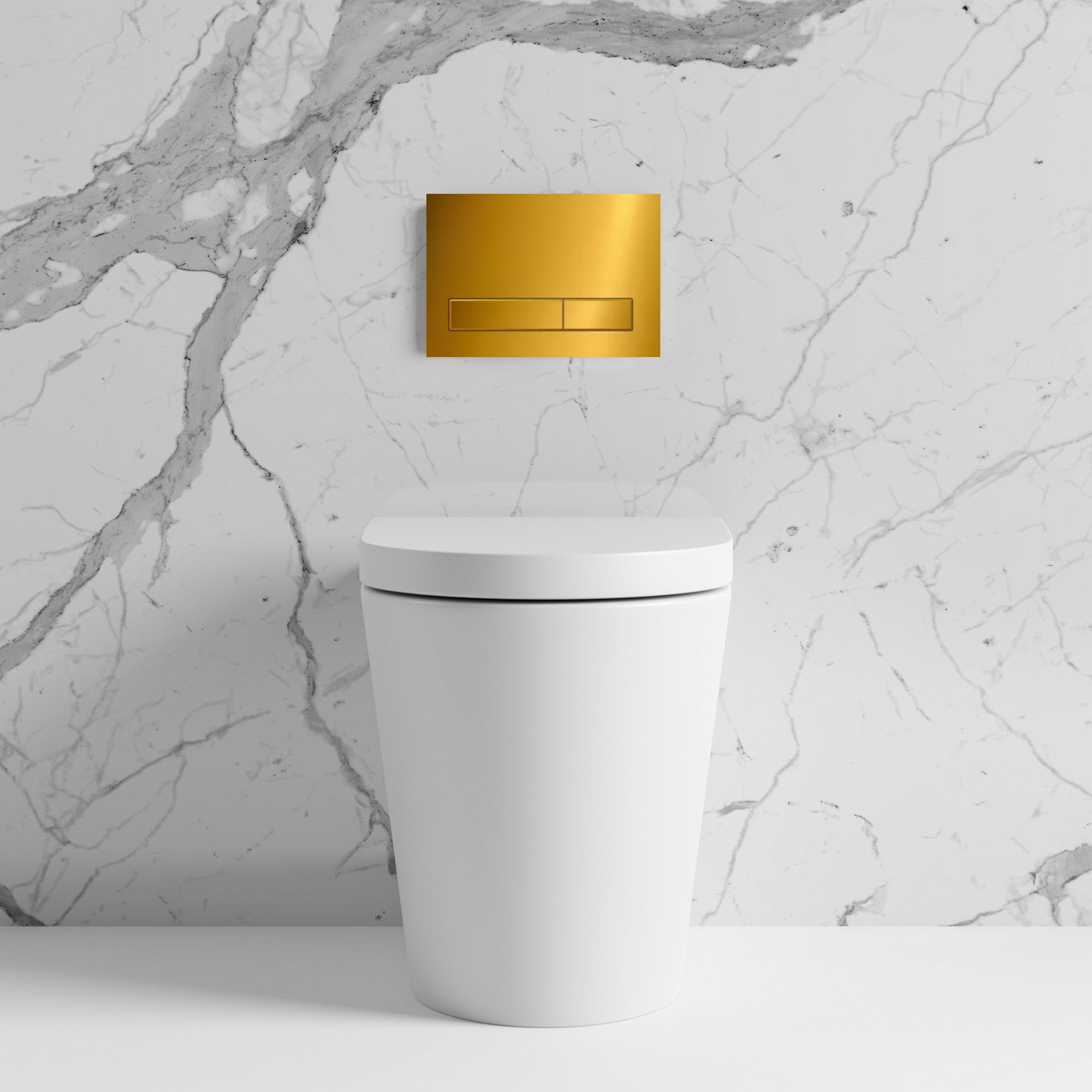 PRZYCISK DO SPŁUCZKI STELAŻA WC ZŁOTY POŁYSK M08 Kod producenta SPP/035/0/K