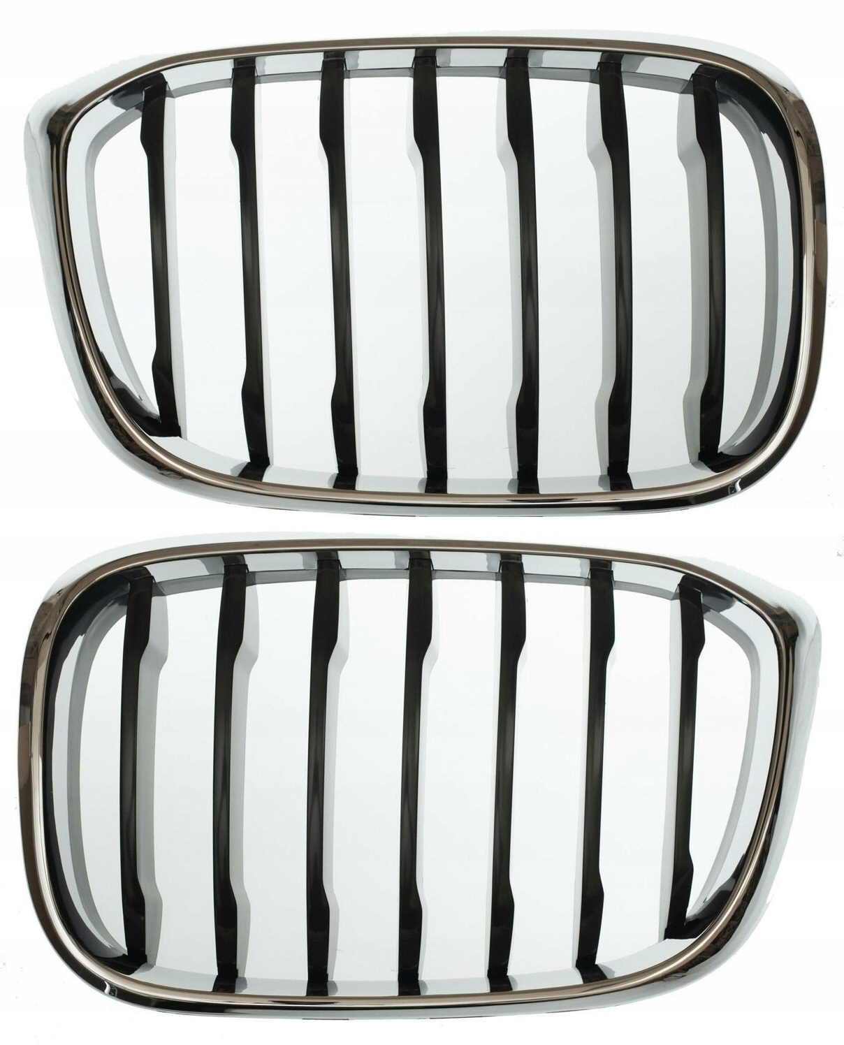 Bmw X3 (G01) 17-20 Atrapy Ledviny Nárazníku Chladiče Chrom Černé Nové Sada