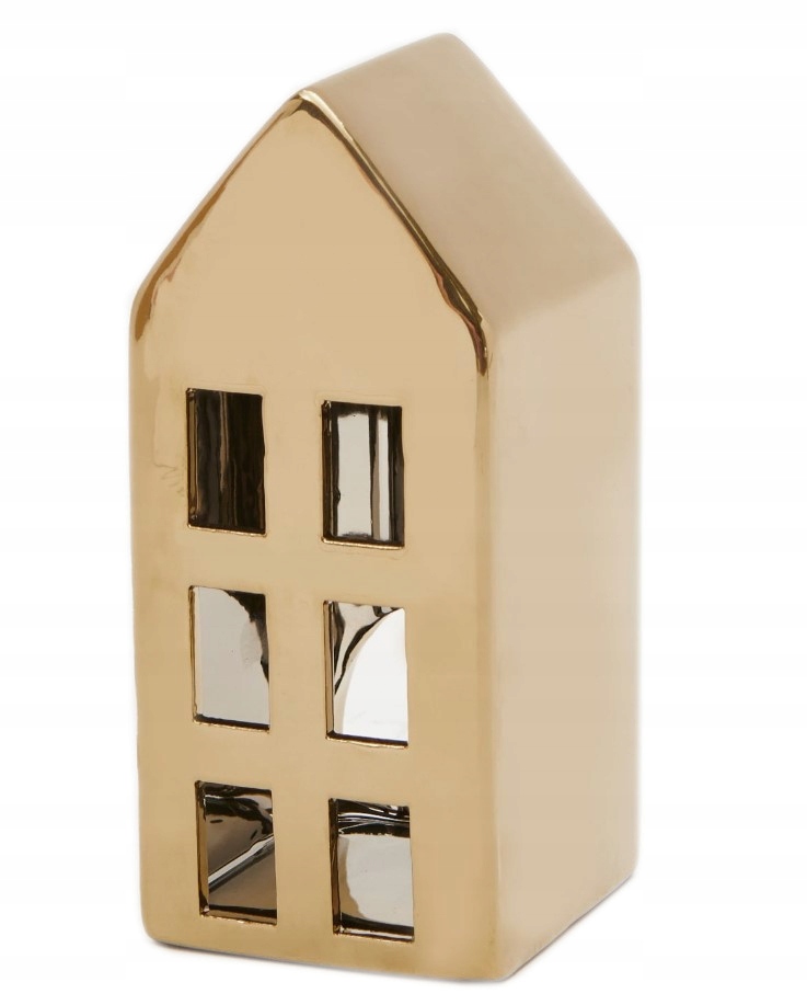 

Domek dekoracja złoty dekoracyjny na tealight